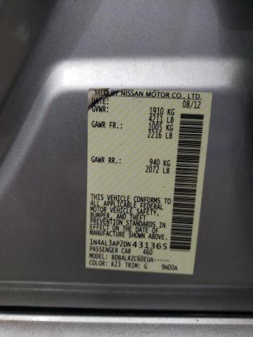 Foto 10 de la subasta – 2013 NISSAN ALTIMA con VIN 1N4AL3AP2DN431365