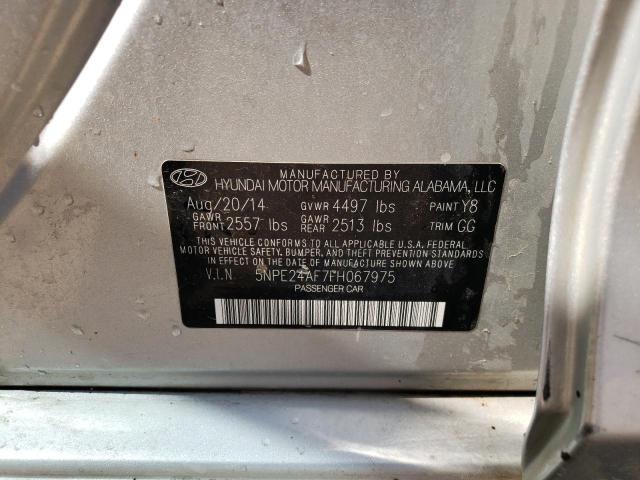 Photo 10 from auction – 2015 HYUNDAI SONATA SE with VIN 5NPE24AF7FH067975