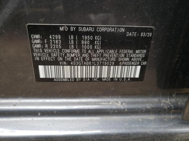 Photo 10 from auction – 2020 SUBARU IMPREZA with VIN 4S3GTAB61L3719029