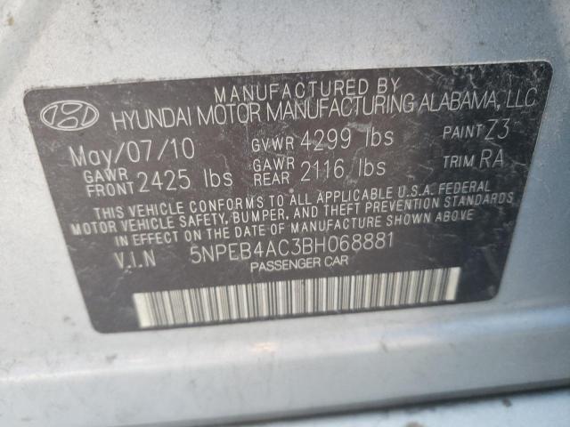 Photo 10 from auction – 2011 HYUNDAI SONATA GLS with VIN 5NPEB4AC3BH068881