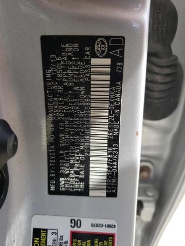 Photo 10 from auction – 2014 TOYOTA COROLLA L with VIN 2T1BURHE6EC045880