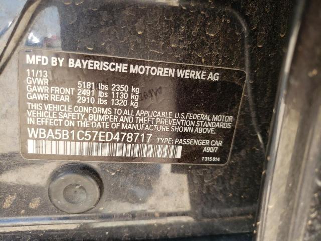 Photo 10 from auction – 2014 BMW 535 I with VIN WBA5B1C57ED478717