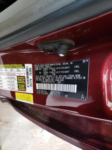 Photo 10 from auction – 2014 TOYOTA SIENNA with VIN 5TDZK3DCXES497702