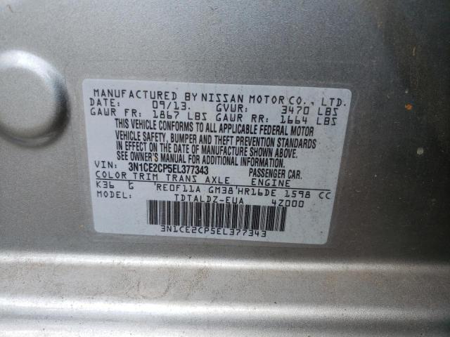Photo 10 from auction – 2014 NISSAN VERSA NOTE with VIN 3N1CE2CP5EL377343