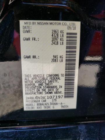 Photo 10 from auction – 2019 NISSAN ALTIMA with VIN 1N4BL4DV2KC107197