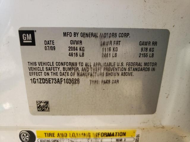 Photo 10 from auction – 2010 CHEVROLET MALIBU with VIN 1G1ZD5E73AF103628