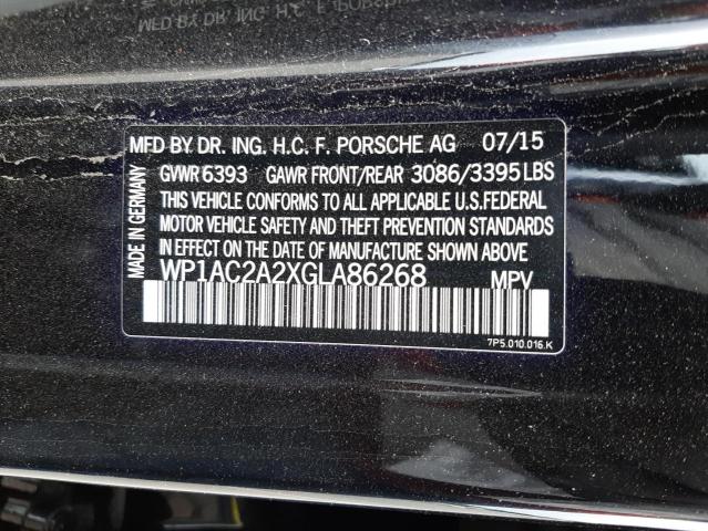 Photo 10 from auction – 2016 PORSCHE CAYENNE TU with VIN WP1AC2A2XGLA86268