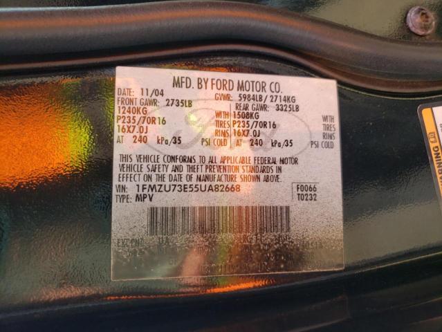 صورة رقم 10 من المزاد - 2005 FORD EXPLORER X مع VIN 1FMZU73E55UA82668