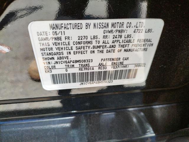 Photo 10 from auction – 2011 INFINITI G37 BASE with VIN JN1CV6AP4BM508323