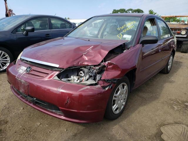 Photo 1 from auction – 2002 HONDA CIVIC LX with VIN 1HGES16692L026391