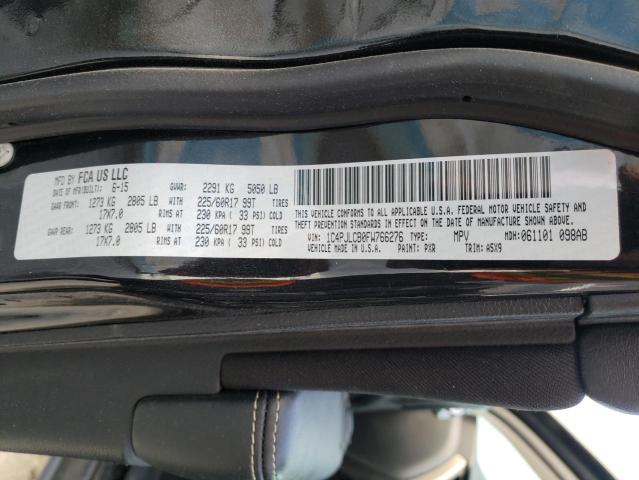Photo 10 from auction – 2015 JEEP CHEROKEE L with VIN 1C4PJLCB0FW766276