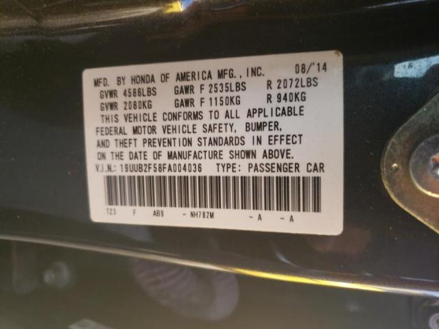 Photo 10 from auction – 2015 ACURA TLX TECH with VIN 19UUB2F58FA004036