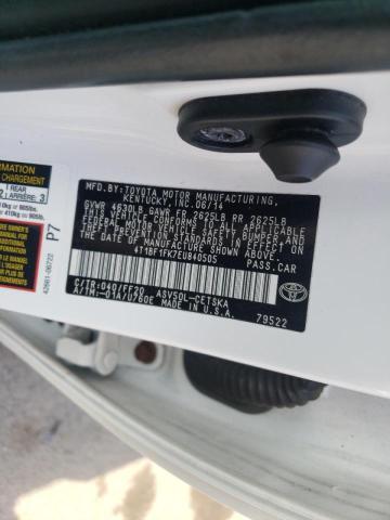 Photo 10 from auction – 2014 TOYOTA CAMRY L with VIN 4T1BF1FK7EU840505