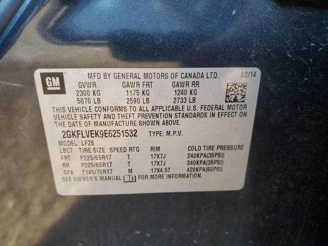 Photo 10 from auction – 2014 GMC TERRAIN SL with VIN 2GKFLVEK9E6251532