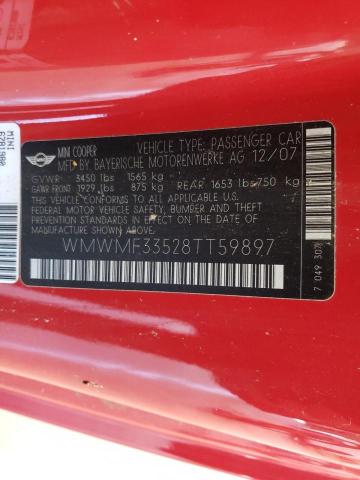 Photo 10 from auction – 2008 MINI COOPER with VIN WMWMF33528TT59897
