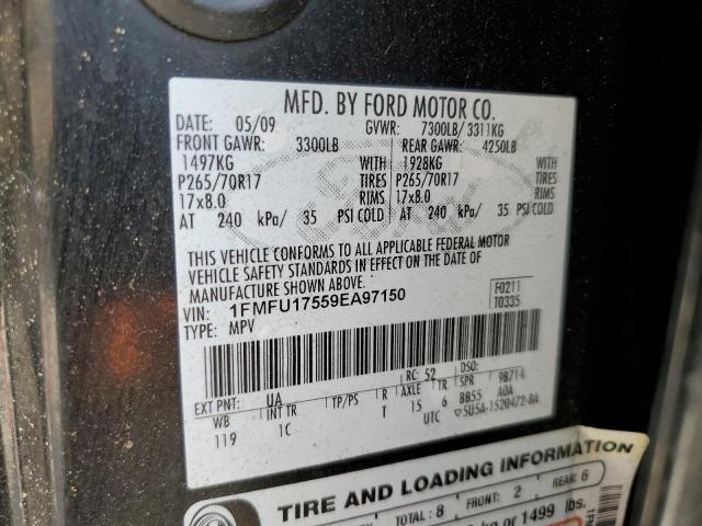 Photo 10 from auction – 2009 FORD EXPEDITION with VIN 1FMFU17559EA97150