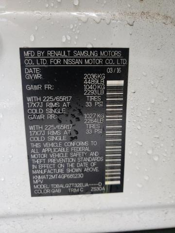 Photo 10 from auction – 2016 NISSAN ROGUE S with VIN KNMAT2MT4GP681230