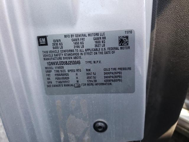 Photo 10 from auction – 2011 CHEVROLET TRAVERSE L with VIN 1GNKVLED5BJ253049