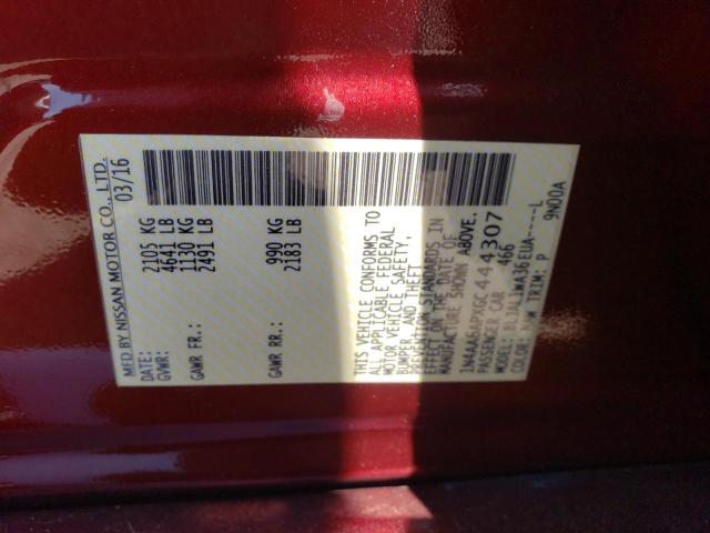 Photo 10 from auction – 2016 NISSAN MAXIMA 3.5 with VIN 1N4AA6APXGC444307