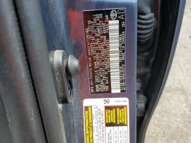 Photo 10 from auction – 2016 TOYOTA COROLLA L with VIN 2T1BURHE4GC644943