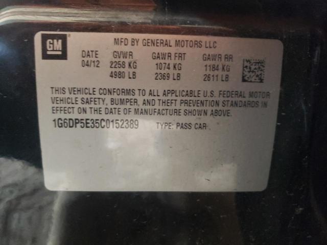 Photo 10 from auction – 2012 CADILLAC CTS PREMIU with VIN 1G6DP5E35C0152389
