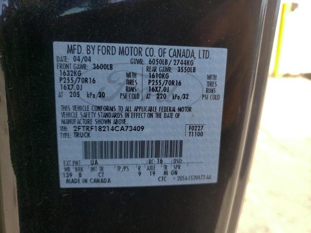Photo 10 from auction – 2004 FORD F-150 HERI with VIN 2FTRF18214CA73409
