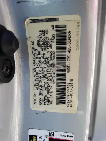 Photo 10 from auction – 2013 TOYOTA COROLLA BA with VIN 5YFBU4EE6DP176832