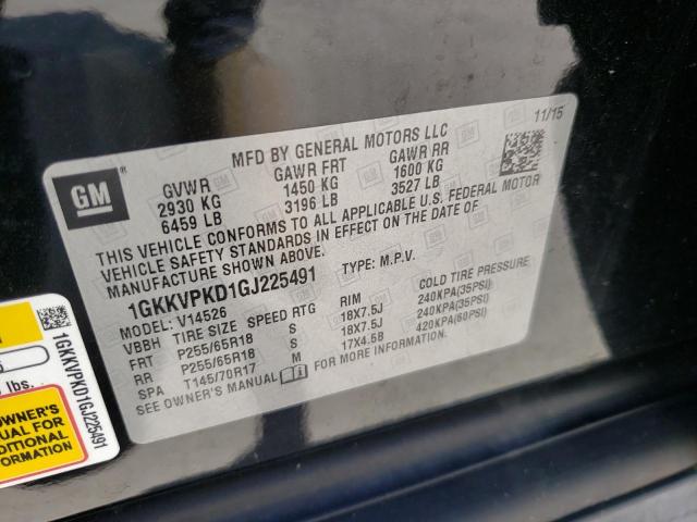 Photo 10 from auction – 2016 GMC ACADIA SLE with VIN 1GKKVPKD1GJ225491