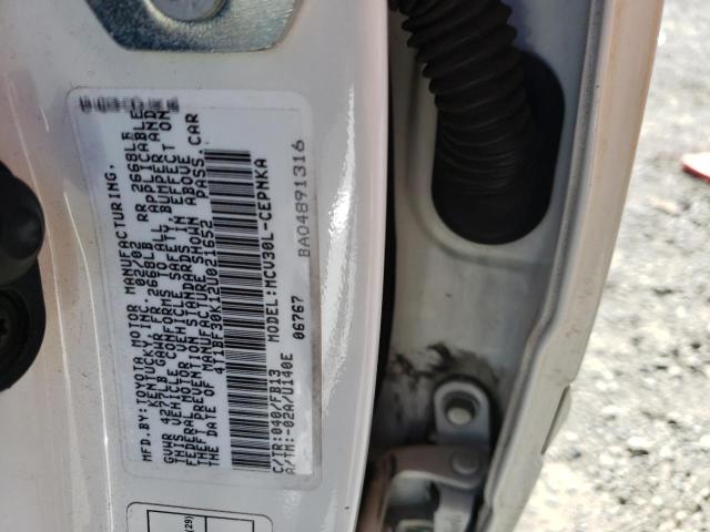 Photo 10 from auction – 2002 TOYOTA CAMRY LE with VIN 4T1BF30K12U021652