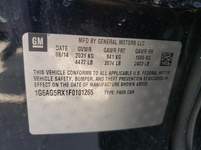 Photo 10 from auction – 2015 CADILLAC ATS with VIN 1G6AG5RX1F0101265