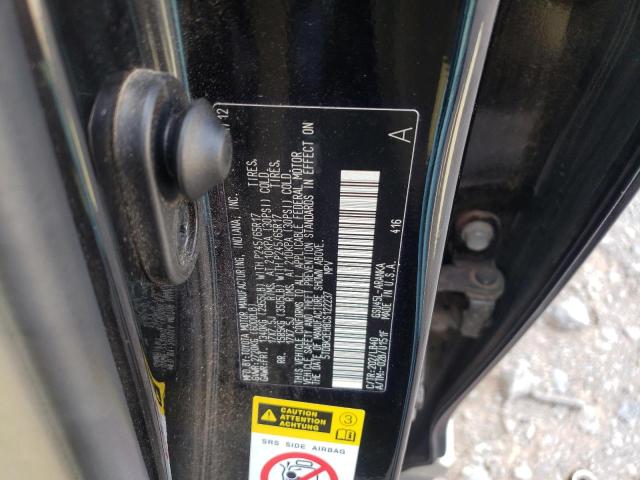 Photo 10 from auction – 2012 TOYOTA HIGHLANDER with VIN 5TDBK3EH8CS122237