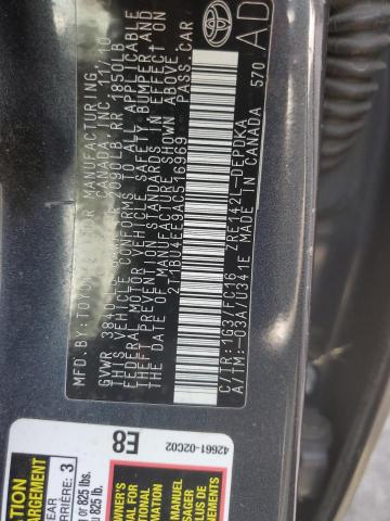 Photo 10 from auction – 2010 TOYOTA COROLLA BA with VIN 2T1BU4EE9AC516969
