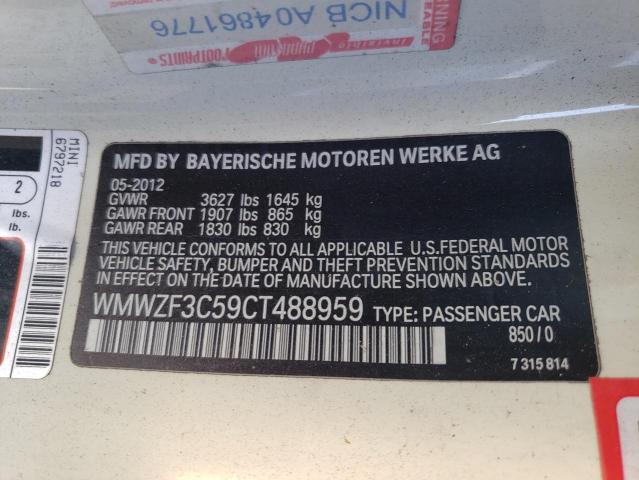 Photo 10 from auction – 2012 MINI COOPER CLU with VIN WMWZF3C59CT488959