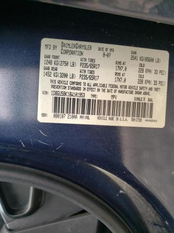 Photo 10 from auction – 2008 DODGE NITRO SLT with VIN 1D8GU58K18W101953