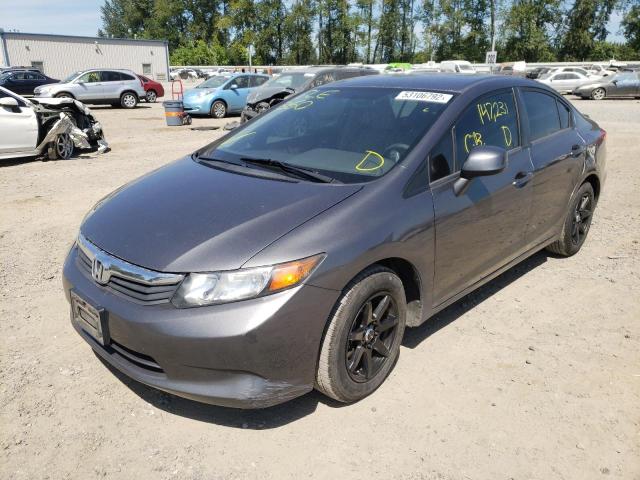 Photo 2 from auction – 2012 HONDA CIVIC LX with VIN 19XFB2F56CE372215