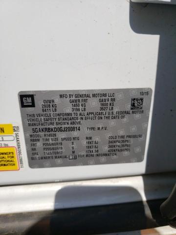 Photo 10 from auction – 2016 BUICK ENCLAVE with VIN 5GAKRBKD0GJ200814