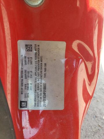 Photo 10 from auction – 2015 CHEVROLET CAMARO LT with VIN 2G1FD1E34F9106837