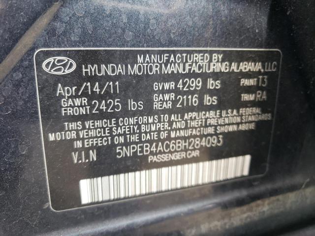 Photo 10 from auction – 2011 HYUNDAI SONATA GLS with VIN 5NPEB4AC6BH284093