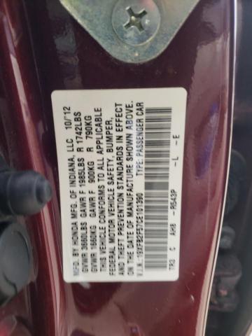 Photo 10 from auction – 2012 HONDA CIVIC LX with VIN 19XFB2F57CE101390