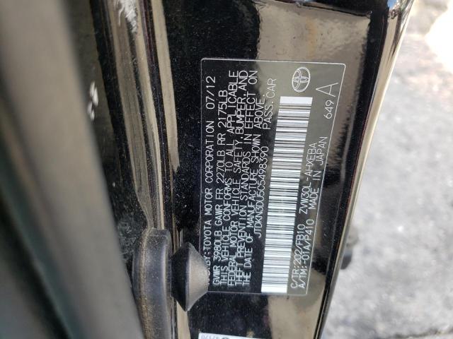Photo 10 from auction – 2012 TOYOTA PRIUS with VIN JTDKN3DU5C5498390