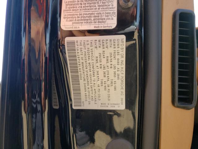 Photo 10 from auction – 2009 PORSCHE CAYENNE with VIN WP1AA29PX9LA01504