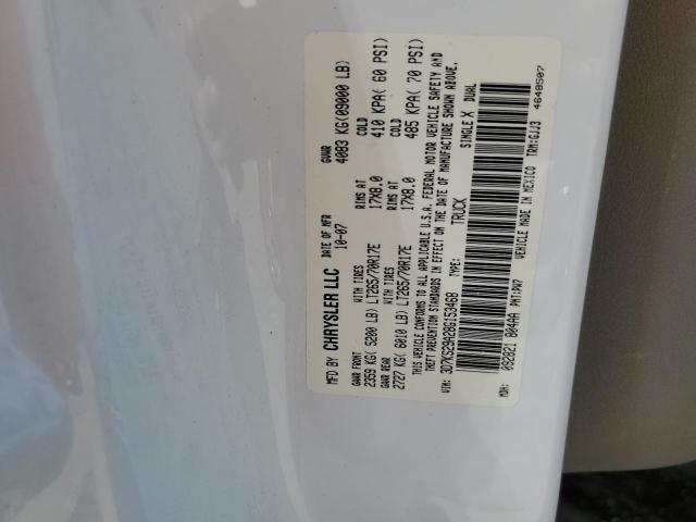 Photo 10 from auction – 2008 DODGE RAM 2500 with VIN 3D7KS29A28G153468