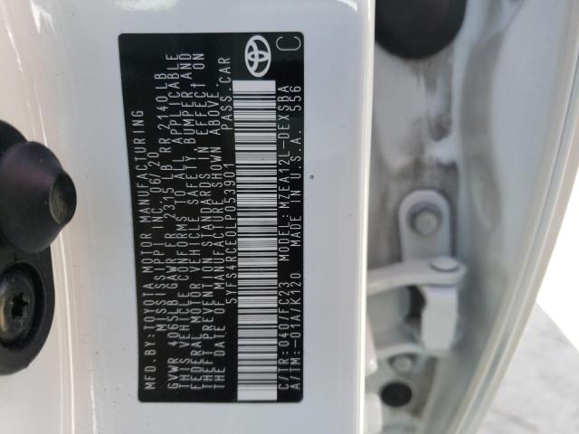 Photo 10 from auction – 2020 TOYOTA COROLLA SE with VIN 5YFS4RCE0LP053901