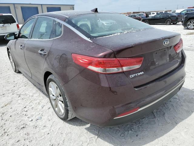 Photo 3 from auction – 2016 KIA OPTIMA EX with VIN 5XXGU4L32GG084105