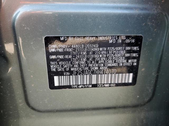 Photo 10 from auction – 2017 SUBARU FORESTER 2 with VIN JF2SJAGC7HH474070