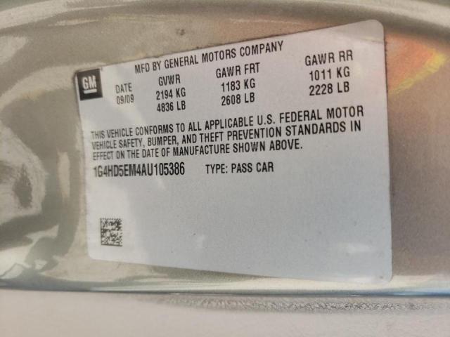 Photo 10 from auction – 2010 BUICK LUCERNE CX with VIN 1G4HD5EM4AU105386