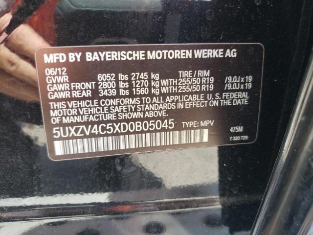 Photo 10 from auction – 2013 BMW X5 XDRIVE3 with VIN 5UXZV4C5XD0B05045