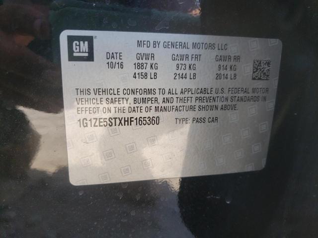 Photo 10 from auction – 2017 CHEVROLET MALIBU LT with VIN 1G1ZE5STXHF165360