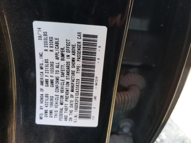 Photo 10 from auction – 2014 HONDA ACCORD SPO with VIN 1HGCR2F51EA308329