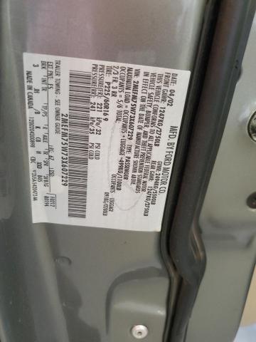 Photo 10 from auction – 2003 MERCURY GRAND MARQ with VIN 2MEFM75W73X607229